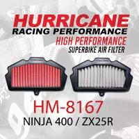 ราคา ขาย HM-8167 Air filter NINJA 400 / ZX25R กรองอากาศรถแต่ง Hurricane แท้ 100% (1734855767991944524)