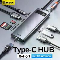 ราคา ✷Baseus อะแดปเตอร์ 6in1 8in1 11in1 Type C HUB อุปกรณ์เสริมคอมพิวเตอร์ อุปกรณ์เชื่อมต่อ Adapter❉อุปกรณ์ใช้งาน (1735437488678405547)