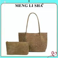 ราคา Large-capacity frosted vintage mother-daughter bag, mommy bag, handmade leather woven bag, single-shoulder underarm tote bag for women (1735161567937201648)