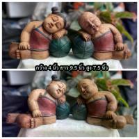 ราคา ✧ตุ๊กตาไม้แกะสลักรูปเด็กผู้หญิงและเด็กผู้ชายนอนหลับหนุนแตง Wooden Vintage Handmade Hand Carved สำหรับตบแต่งบ้าน ตั้งโชว์♂ (1735298014920082952)