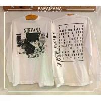 ราคา [ ล้านเสื้อ ] NIRVANA BLEACH LONG SLEEVE แขนยา เสื้อวง เสื้อทัวร์ เนอร์วาน่า VINTAGE (1735090318065895352)