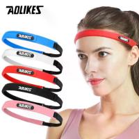 ราคา [Sport] AOLIKES 1 PCS New Elastic Head Sweatband Soft Silicone Running Yoga Sweat Band For Men Women Fitness Basketball Tennis Headband (1735351394328872195)