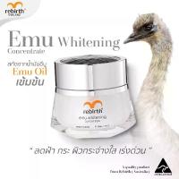 ราคา REBIRTH EMU WHITENING CONCENTRATE 50ML. - ครีมอีมู สูตรเข้มข้น ผิวกระจ่างใส,แก้ฝ้า,แก้จุดด่างดำ ครีมกลางคืน (1735280480623494150)