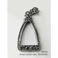 ราคา PATMWhitebrass amulet casing กรอบพระไวท์บราส สำหรับหลวงพ่อโสธร กรมตำรวจ (1733856991525963101)