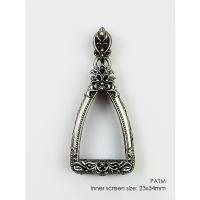 ราคา PATMWhitebrass amulet casing กรอบพระไวท์บราส ผิวซาติน สำหรับหลวงพ่อโสธรกรมตำรวจ (1735493856924239501)