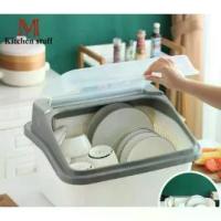 ราคา M KITCHEN ชั้นวางจาน ชั้นคว่ำจาน ที่คว่ำจาน ที่คว่ำชามจาน ชั้นคว่ำแก้ว ที่คว่ำแก้ว พลาสติก มีฝาปิด Keyway (C1) (1735269123802039537)
