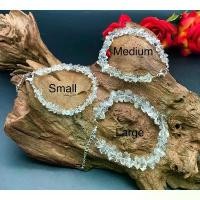 ราคา Natural Herkimer diamond quartz bracelet sparkling Herkimer diamond quartz available in small medium large size (1734978297055643036)