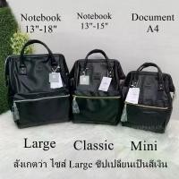 ราคา Anello แท้100% New PU leather Large Regular Mini กระเป๋าเป้สะพายหลัง รุ่นหนังใหม่ (1735277166117225573)