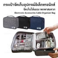 ราคา [COD] กระเป๋าเก็บอุปกรณ์อิเล็กทรอนิกส์ กระเป๋าเก็บอุปกรณ์มือถือ กระเป๋าใส่สายชาร์ต อุปกรณ์ไอที Electronic Accessories Cable Organizer Bag Gadget (1735020838575965600)