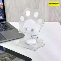 ราคา Acrylic flat phone stand, desktop rotating and foldable lazy gadget for binge-watching shows, online classes, and playing games on iPad (1734481942746138124)
