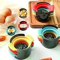 ราคา เครื่องตัดไข่อเนกประสงค์, วัสดุสแตนเลส, ชุดเครื่องตัดและตัดไข่ 3-in-1, Gadget ครัวอเนกประสงค์, เหมาะสำหรับไข่, ผลไม้และผักที่หั่น ตัด และหั่นได้อย่างสมบูรณ์แบบ, ทนทาน, ทำความสะอาดง่าย, 1 ชิ้น (1731692