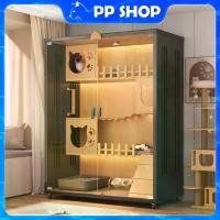 ราคา Cat Villa วิลล่าแมว บ้านแมว คอนโดแมว บ้านแมว กรงแมว ระบายอากาศได้ดี ไม่ร้อน กรงแมว กรงแมวแบบใหญ่ๆ (1735152311897195763)