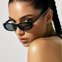 ราคา 2 ชิ้นผู้หญิงแบรนด์หรูแคบสี่เหลี่ยมผืนผ้ากรอบแว่นตากันแดดแฟชั่น Cat Eye Shades แว่นตาขนาดเล็กผู้ชายแว่นตากันแดด Unisex UV400 (1734689284180771871)