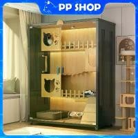 ราคา Cat Villa วิลล่าแมว บ้านแมว คอนโดแมว บ้านแมว กรงแมว ระบายอากาศได้ดี ไม่ร้อน กรงแมว กรงแมวแบบใหญ่ๆ (1735322939672987134)