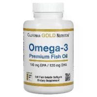 ราคา Omega3 พร้อมส่ง California Gold Nutrition, Omega-3 Premium Fish Oil, 100 Fish Gelatin Softgels สุขภาพประจำวัน (1734525158036703202)