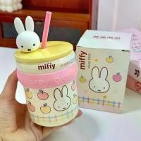 ราคา แก้วน้ำคู่รักลิขสิทธิ์แท้ Miffy Rabbit แก้วเซรามิกน่ารักมีหลอดดูด ดีไซน์สวยงาม เหมาะสำหรับใช้ในออฟฟิศ (1735320734130603272)