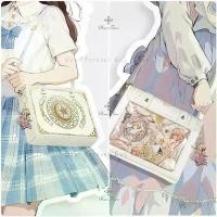 ราคา กระเป๋า Y2K Magic Book Lolita Ita Bag สไตล์โกธิค กระเป๋าสะพายไหล่สำหรับสาวๆ พร้อมช่องใสแบบโปร่งใส กระเป๋าสะพายข้างน่ารัก กระเป๋าเป้ขนาดเล็กสำหรับผู้หญิง (1735200588371625576)