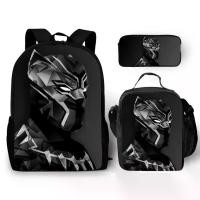 ราคา The new cross-border Marvel Black Panther school bag set includes: Backpack, shoulder bag, and pencil case. (1734699311862350978)