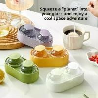 ราคา Summer double-compartment large ice ball mold ice maker whiskey round ice cube tray large-capacity ice cube maker (1735495004150990188)