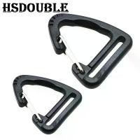 ราคา 5 ชิ้น/แพ็คพลาสติกสามเหลี่ยม Carabiner ฤดูใบไม้ผลิ Quickdraws หัวเข็มขัดคลิปตะขอพวงกุญแจกระเป๋าเป้สะพายหลัง Camping Hiking อุปกรณ์เสริมกลางแจ้ง (1734495523934143671)