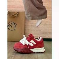 ราคา UNIITY Thick-Soled Forrest Gump Shoes for Women 2026 New Running Hiking Sports Casual Shoes Red and White German Training Shoes (1734277875147638035)