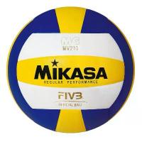 ราคา จัดส่งเฉพาะจุด MIKASA มิกาซ่า วอลเลย์บอลหนัง Volleyball PU #5 th MV210 FIVB (990) แถมฟรี ตาข่ายใส่ลูกฟุตบอล +เข็มสูบลม (1735231069042607749)