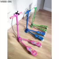 ราคา สกู๊ตเตอร์ขาแยก สกุ๊ตเตอร์ขาถ่าง ล้อมีไฟ มีเบรคมือ Scooter 3 Wheel Swing (1735470558456743735)