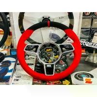 ราคา รับหุ้มพวง porsche หุ้มหนังอาคันทาร่า ดำด้านบน เดินด้าย ยุโรปสีแดง Steering wheel Cover ซ่อมพวงมาลัย หุ้มหนังใหม่ รถยนต์ (1735371295830738705)