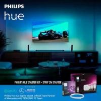 ราคา [เซ็ทคู่สุดคุ้ม]Philips Hue WCA Starter Kit ชุดหลอดไฟแอลอีดี ฟิลิปส์ 16 ล้านเฉดสี 7.5W ขั้ว E27 + Philips Hue LightStrip Plus with Bluetooth 2m (1730945908278856022)