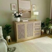 ราคา เฟอร์นิเจอร์ไม้สักTomato Home ตู้ลิ้นชัก Victoria Rattan sideboard กว้าง119ซม | พิมพ์ลายหวาย | คุณภาพส่งออกยุโรป (1734967161992676541)