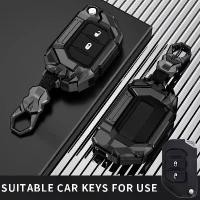 ราคา 【สินค้าขายดี เคสครอบกุญแจรถ】 เหมาะสำหรับเคสครอบกุญแจรถ Jeep Wrangler, Dodge Grand Cherokee, Gladiator, JT, Sahara, JLU, JL, Rubicon และ Robin Hood (1734941922943992841)