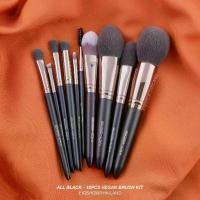 ราคา แปรงแต่งหน้า ❦ชุดแปรง 10 ชิ้น ครบทุกขั้นตอนแต่งหน้า EIGSHOW สี ALL BLACK - 10 PCS VEGAN BRUSH KIT☛ (1735515341912900670)