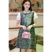 ราคา Women Summer Dress Sleeveless Floral Print ALine Slim Fit Casual Fashion Trendy (1735097712856696754)