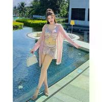 ราคา ชุดว่ายน้ำคนอ้วน ชุดว่ายน้ำสาวอวบไซส์ใหญ่ ชุดว่ายน้ำสาวอวบ ชุดว่ายน้ำผู้หญิงไซส์ใหญ่เซ็กซี่ แบบแยกชิ้น บิกินี่ 4 ชิ้น เสื้อคลุมแขนยาว สำหรับสาวอวบ ให้ความรู้สึกหรูหรา รุ่นใหม่ปี 2024 (1735511126862301