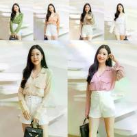 ราคา เสื้อครอป สูท แขนยาว กระดุมหน้า กระเป๋าคู่ หน้าสั้น หลัง ผ้าไหมเกาหลีบาง สวมใส่สบาย (1729661986279426827)