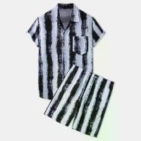 ราคา เสื้อเชิ้ตผู้ชายฮาวาย ไซส์ M-3XL ชุดชายหาด/สูท สไตล์ฮาวาย สูทตัวเล็กตัวสั้น ชุดลำลอง จั๊มสูท Man Clothing (1730057355858708844)