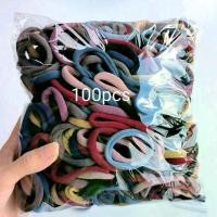 ราคา 100 ชิ้น / แพ็ค ยางรัดผม ยางมัดผมแฟชั่น ยางรัดผมสี ยางมัดผมแบบผ้าสีดำและยางมัดผมสีเข้ม (1735104823416423466)