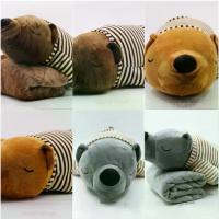 ราคา ABC ตุ๊กตา ตุ๊กตาหมอนผ้าห่ม น้องหมีหลับ พร้อมผ้าห่มในตัว นุ่มนิ่มทุกสัมผัส (1735454889558116271)