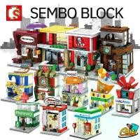 ราคา ตัวต่อ ร้านค้า Sembo Block ชุดร้านค้า streetview Set 1 (1735136837681382967)