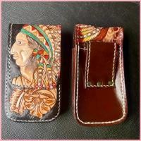 ราคา กระเป๋าใส่มือถือ ใส่โทรศัพท์ แนวตั้ง หนังแท้ตอกลาย งานฝีมือHandmade (1734783044211279138)
