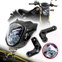ราคา ✷ไฟหน้าโปรเจคเตอร์ พร้อมวงแหวนสีน้ำเงิน Msx สำหรับรุ่น Honda Grom Msx125 1ชุด▼ (1735158977157498073)