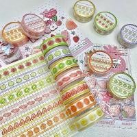 ราคา เทปวาชิฟูร์แซนวิช ลายการ์ตูนผลไม้ สีลูกกวาด Girly ส้มสตรอเบอร์รี่ สำหรับตกแต่งวารสาร แถบกาว เทป DIY สติ๊กเกอร์ (1733483540400670189)