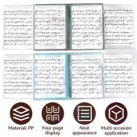 ราคา โฟลเดอร์เพลง แผ่นดนตรี 4 หน้า ขยายได้ เหมาะสำหรับแผ่นดนตรีเปียโน แฟ้มเพลงเกลียวเรียบหรู ออแกไนเซอร์ ขนาด A4 เขียนบันทึกได้ เหมาะสำหรับเก็บเพลงซิทริน แฟ้ม Z8Da5 (1733706955212293386)