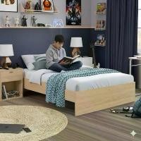 ราคา Tomato Home เตียงนอน 3.5ฟุต ZS single bed เตียง3.5ฟุตไม้ เตียงวัยรุ่น เตียงเด็กโต | ดีไซน์เรียบง่ายสบายตา | แข็งแรงทนทาน (1730346809710053778)