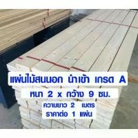 ราคา ราคาระเบิด​ ⊿ไม้สน ไม้แผ่นยาว 2x9 ซม. ยาว 2 เมตร แผ่นไม้จริง ใช้งาน ชั้นวานของ ต่อเติม เก้าอี้ โต๊ะ ซ่อมบ้าน สนนอก 1*4 PINE TRK♡ (1735527573393344436)