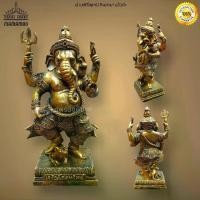 ราคา [COD] [tiktok]ปลุกเสกแล้ว พระพิฆเนศปางยืนประทานพร 4 กร หรือปางโภคทรัพย์ เนื้อเรซิ่น สีทองเก่า ขนาดกว้าง 4 นิ้ว สูง 10 นิ้ว บูชาแล้วเด่นการงาน การเงิน ความรัก รูป ราคา ถูก ตู้ น้ํ (1734681959126566354)