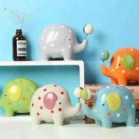 ราคา ธนาคารเหรียญช้าง ดีไซน์น่ารักและเป็นมงคล ทำจากเซรามิก ดีไซน์การ์ตูน ธนาคารเงินอุดมสมบูรณ์ เหมาะสำหรับเด็ก กล่องเงิน เหมาะสำหรับของขวัญวันเกิดและวันหยุด money box กระปุกออมสิน น (1732323997987408722)