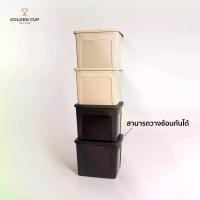 ราคา กล่องเก็บของ กล่องใส่ของพลาสติก AG624 กล่องอเนกประสงค์มีฝาปิดขนาด 30L (1735475840854230922)