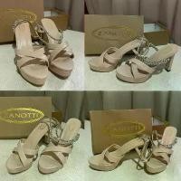 ราคา รองเท้าส้นสูง/ออกงานสีครีม แบรนด์ Zanotti ของแท้ 100% ส้น 4.5นิ้ว รุ่น FN21752 ไซส์ 40 ว้าวซ่า แฟชั่น สตรี รองเท้าสลิป ออน ผู้หญิง ผ้าใบ สลิปออน แตะเสริม แบน หญิง เพื่ (1734878774127462302)