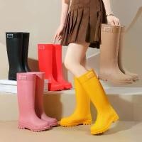 ราคา รองเท้าบูทกันฝนสำหรับผู้หญิง แบบหุ้มข้อสูง กันน้ำ พื้นยางกันลื่น สไตล์แฟชั่น เหมาะสำหรับตกปลาและเดินเล่นริมชายหาด รองเท้า ส้นสูง ผู้หญิง หนังกลับ เสริมส้น นุ่ม เบา ออกกําลังกาย ร (1734716594048632094)